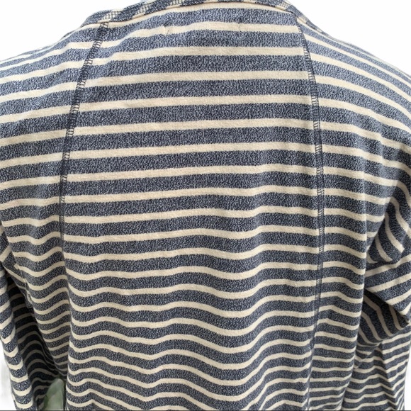 Madewell Striped Sweater Top Cropped Sleeves Small - Picture 6 of 8